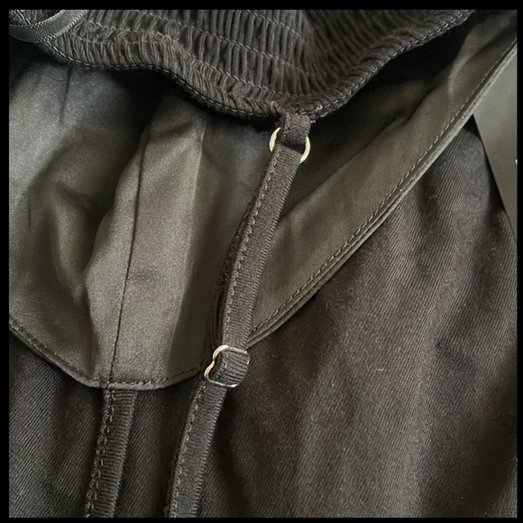 FOREVER 21 High low Size L Black Maxi length, empire waist V-neck smocked back. - Picture 6 of 9